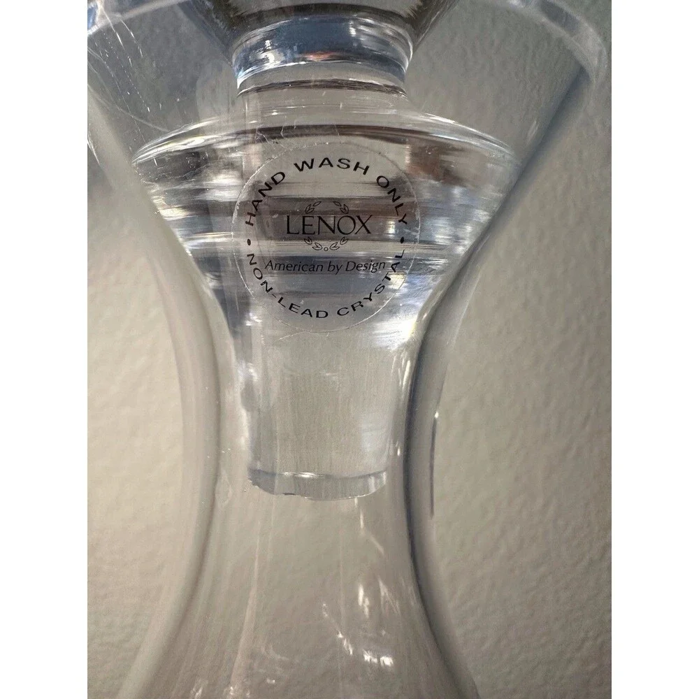 LENOX TUSCANY CLASSICS CRYSTAL DECANTER w/Stopper 32oz Initials JBL Center Hole